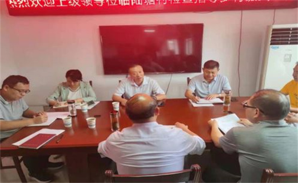 淮南市紀委監委駐市委組織部紀檢監察組領(lǐng)導調研田家庵區安成鎮陸塘村鄉村振興工作