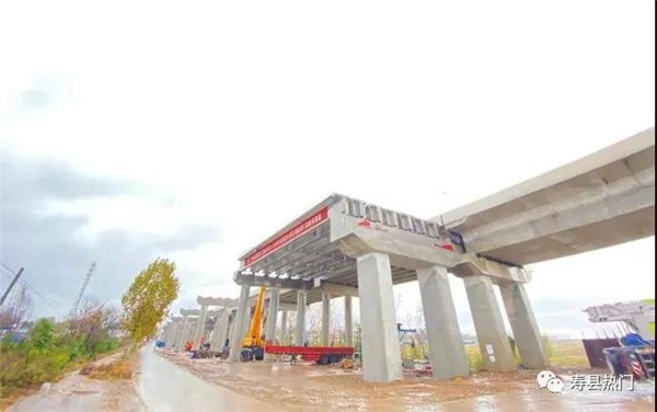 淮南壽縣東津渡大橋左幅建設迎來(lái)重要進(jìn)展！
