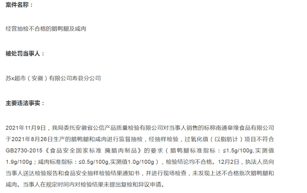 淮南壽縣：知名超市被爆銷(xiāo)售不合格食品，看看是哪家？