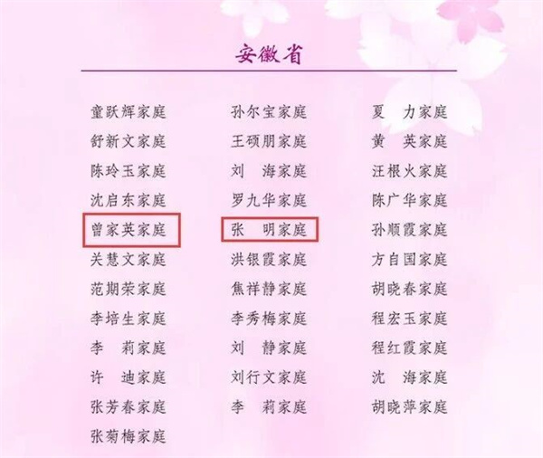 淮南這些家庭榮獲全國最美家庭