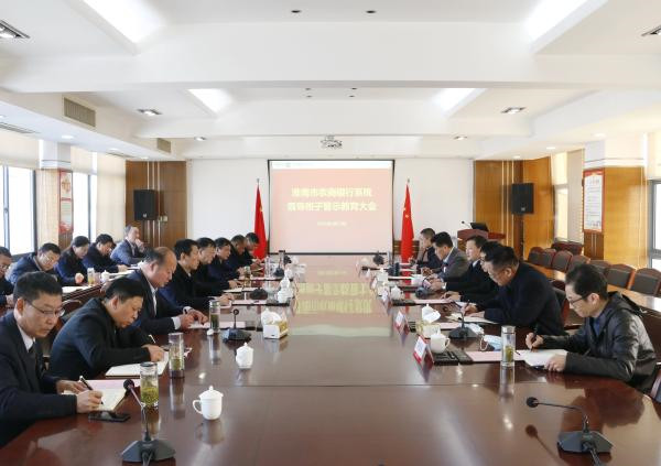 淮南市召開(kāi)全市農商行系統領(lǐng)導班子警示教育大會(huì )