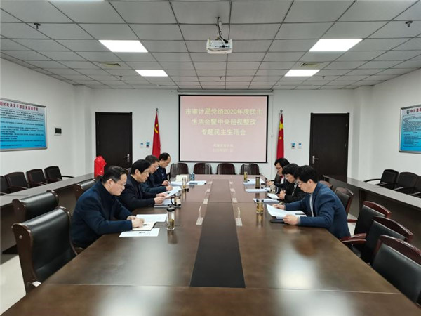 淮南市審計局黨組召開(kāi)2020年度民主生活會(huì )暨中央巡視整改專(zhuān)題民主生活會(huì )